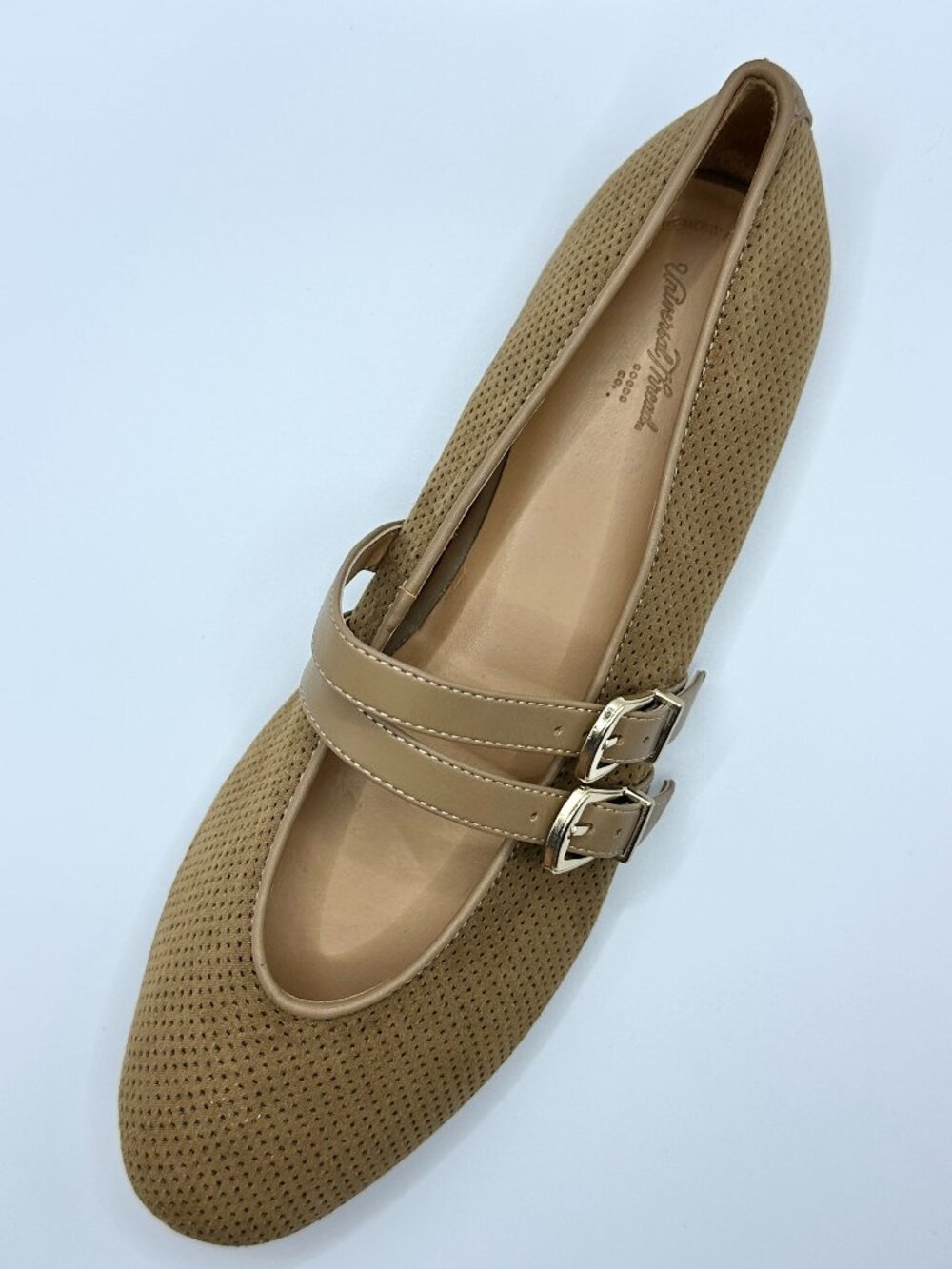 Universal Thread Brown Perforated Double Buckle Mary Jane Flats NWT 9.5